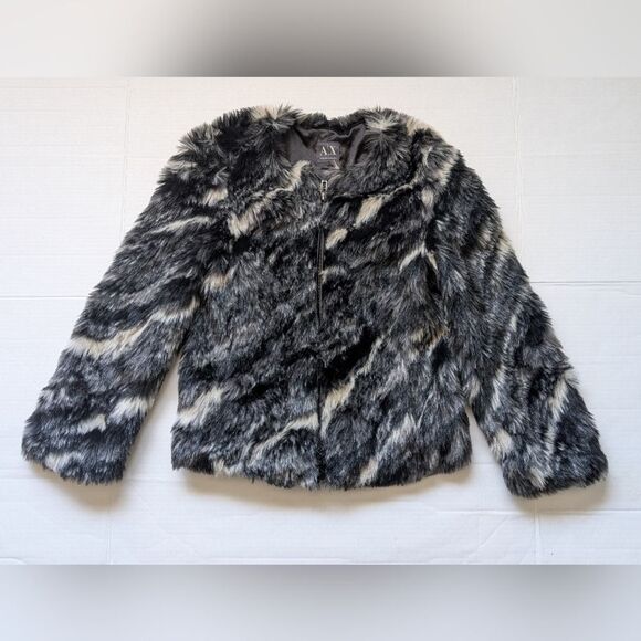 Armani Exchange A/X Faux Fur Jacket XS - Picture 1 of 3